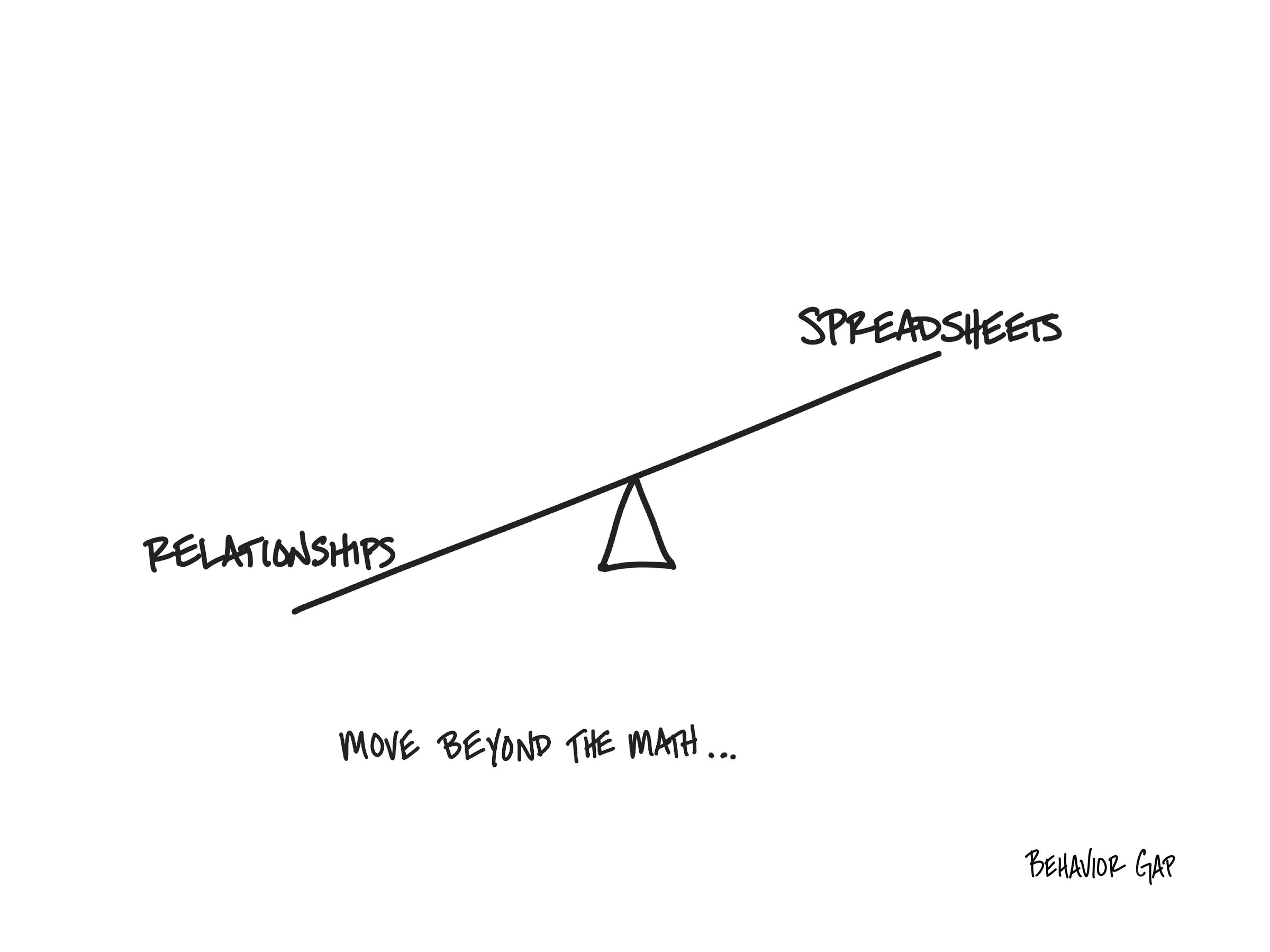 Relationships outweigh spreadsheets - Move beyond the math